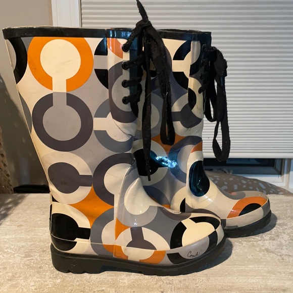 Coach Rainboots - Picture 1 of 2
